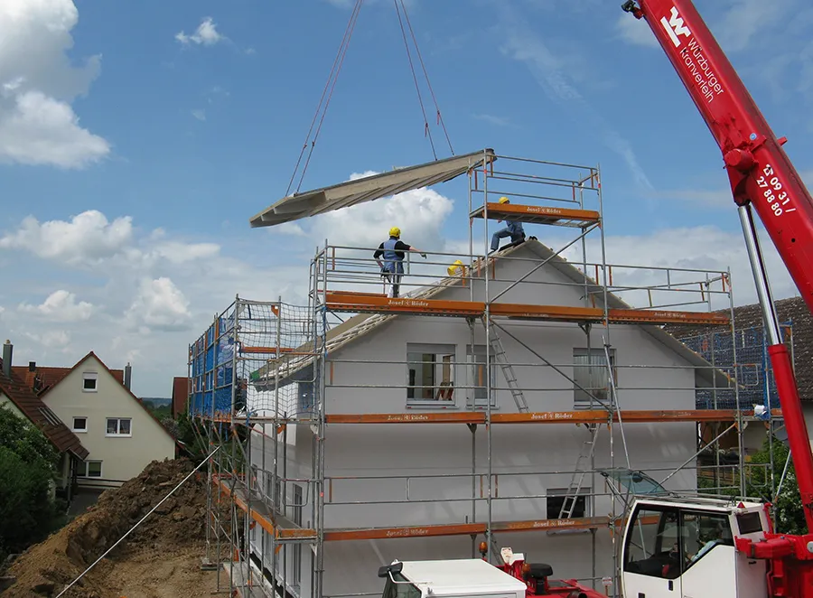 Neubau im Rohbau – Elektroinstallation von Elektro Pfeuffer Würzburg